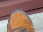 Vintage Pair of 8"Rustic Farm House Wood Metal Oval Candle Holders Wall Sconces  — photo 9