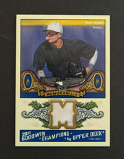 2011 Upper Deck Goodwin Champions Manny Machado Card #M-MM Game Used Jersey