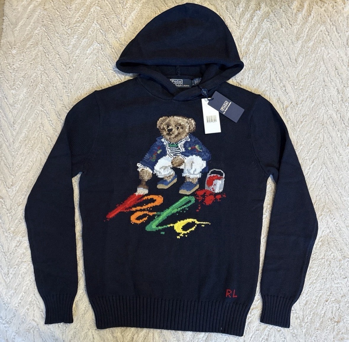 Polo Ralph Lauren Men's Polo Bear Cotton Hooded Sweater NWT thumbnail 4