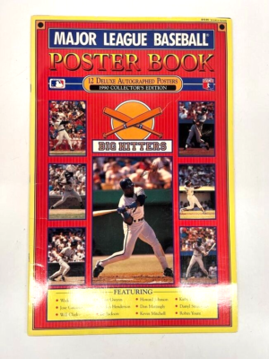 Vintage 1990 Poster Book - Big Hitters Collectors Edition 11 x 17