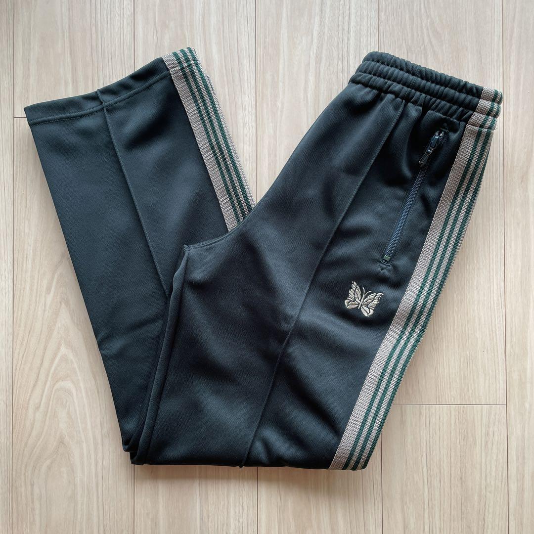 NEEDLES 21AW Track Pants Straight Green x Beige lines JO222 NEEDLES 21AW Track Pants Straight Green x Beige lines JO222