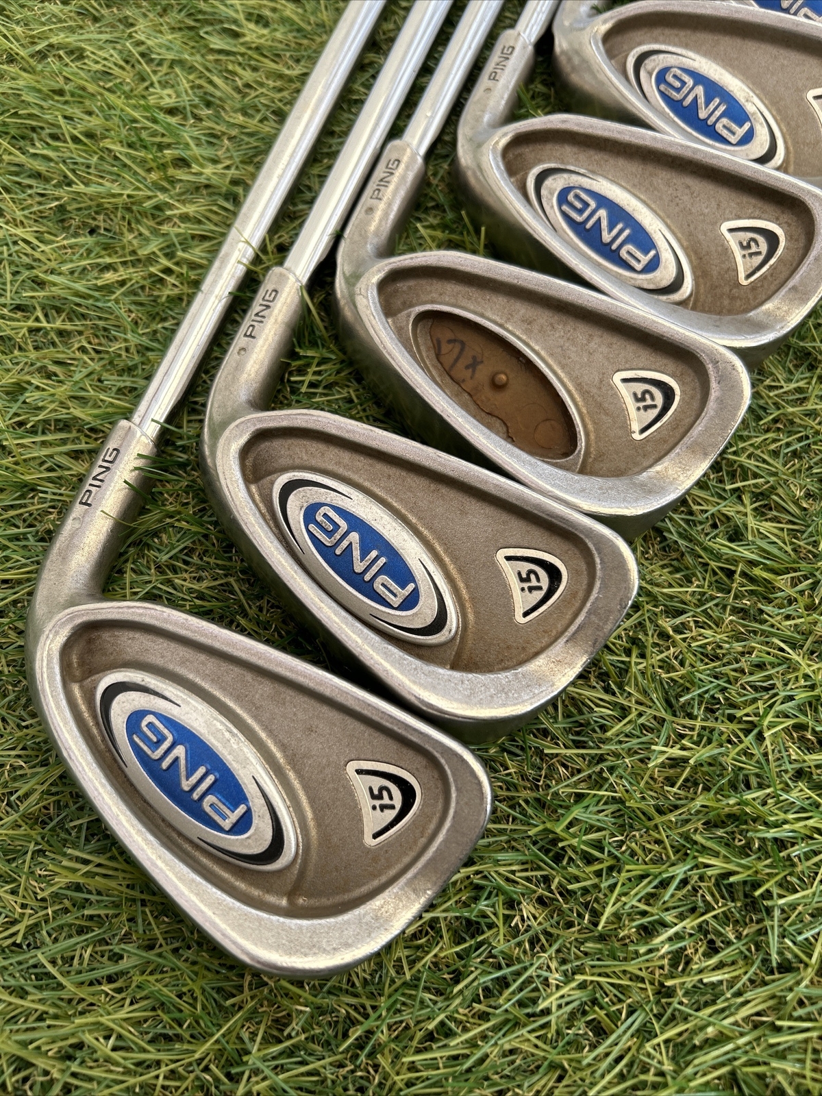 Ping i5 Irons / 4PW / White Dot / True Temper Steel Shafts eBay