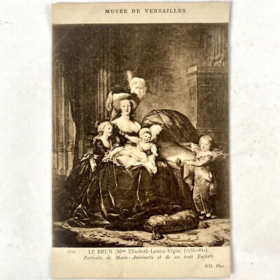 Le Brun Madame Elisabeth Louise Vigee France Versailles Museum Fine Art Postcard