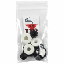 Dimebag Hardware BUSHING REBUILD KIT for 2 Skateboard Trucks WHITE 95A