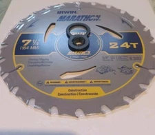 Irwin Marathon Circular Saw Blade 24030  7-1/4" x 5/8"  24T