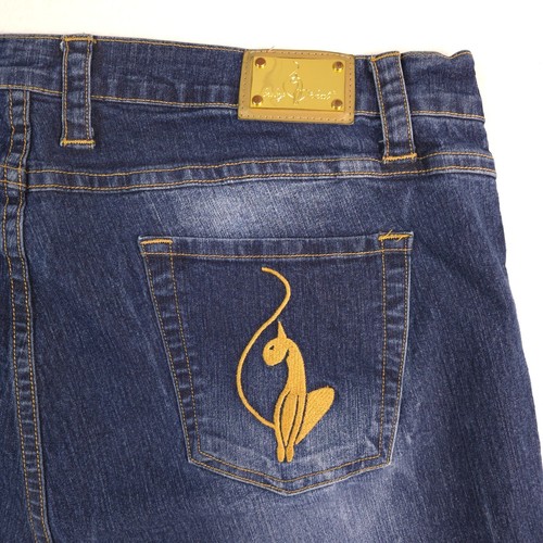 Baby Phat Wide Leg Capri Damen Denim Blau Jeans Größe 20 (Maße 40x25) - Bild 2 von 18