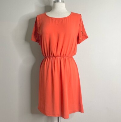 TEA N ROSE Studded Short Sleeve Dress