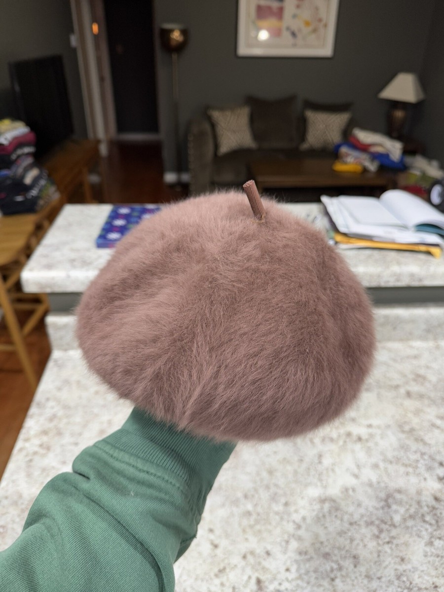 Vintage Kangol Janie Angora Rabbit Hair Beret Hat OSFA Made In UK