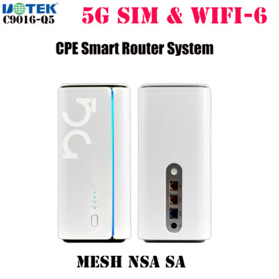 5G SIM CPE Wifi 6 Indoor Router Mesh NSA SA 2.5Gbps Gigabit Wireless Modem 4G