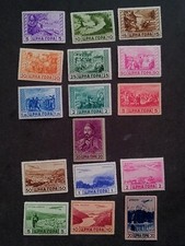 1943 MONTENEGRO STAMPS-COMPLETE SET MNH 16 STAMPS..N&deg; 60/69+ A26/A31..EXCELLENT