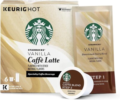 Starbucks Vanilla Caffè Latte K Cup 24 Ct - **OLD STOCK**