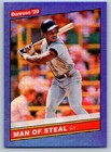 2020 Donruss  219 Rickey Henderson Blue Holo Man of Steal Yankees Retro 86 VAR