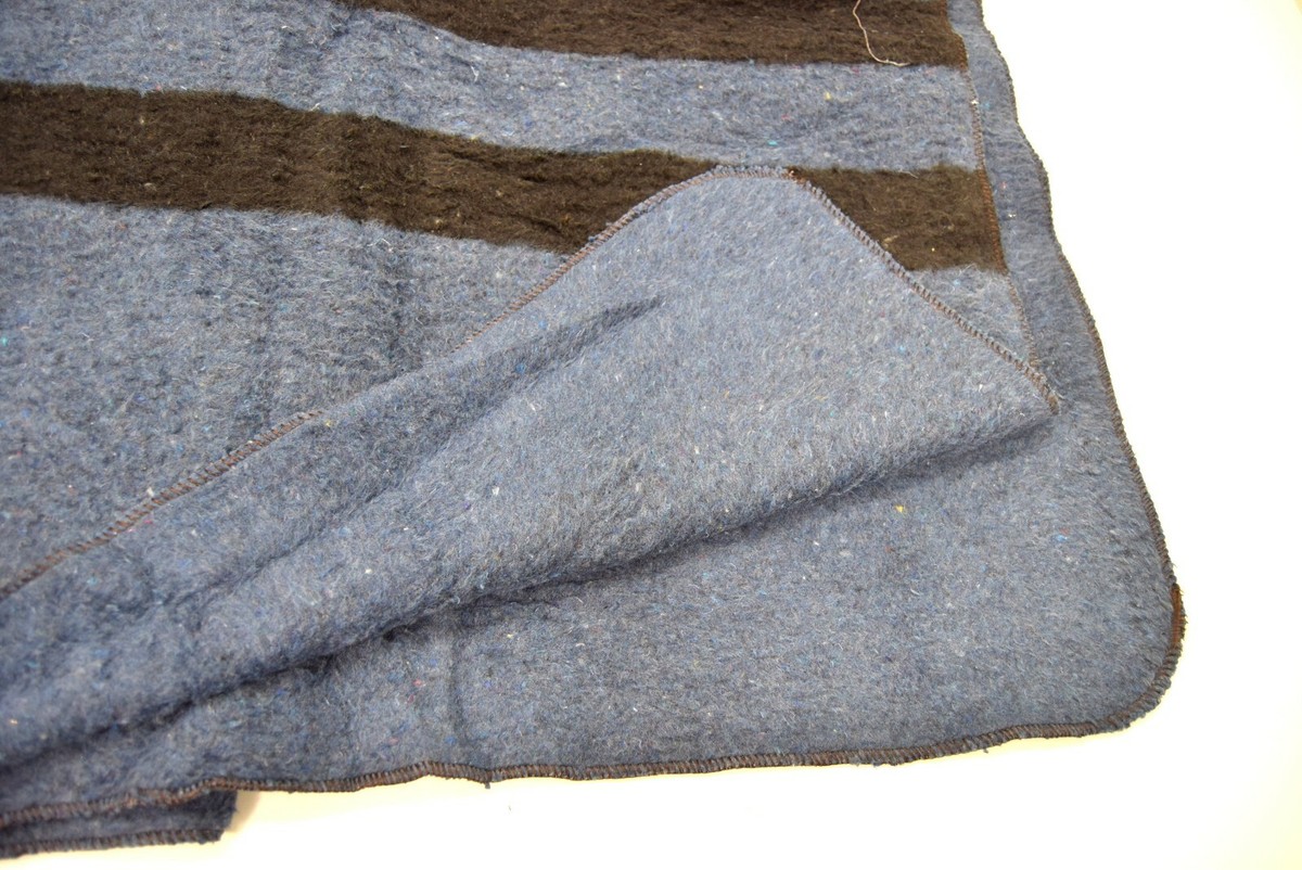 Russian Army Navy Blue Blanket - Large, Thick, Warm Military Surplus For Camping Bivouac