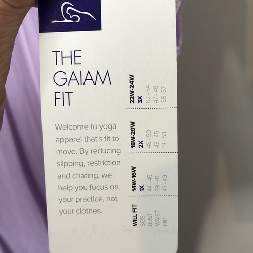 GAIAM NWT Women's Studio to Street Soft Touch Reflect Top Size 3X - Picture 6 of 12