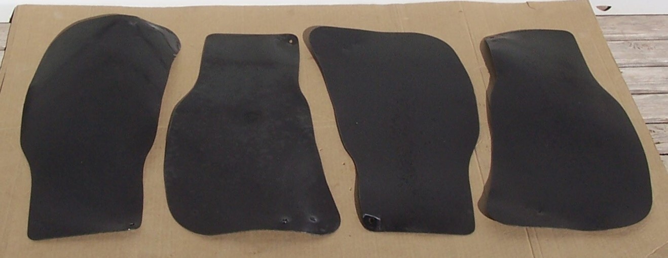 87 96 FORD F150 F250 F350 SRW BED PLASTIC REAR WHEEL WELL LINERS SET