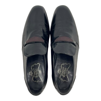 Vintage FLORSHEIM Mens 10D 10 D Patent Leather Dress Shoes  display picture 1