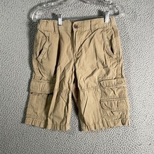 Urban Pipeline Cargo Shorts Youth 18 Beige Street Skate Work Wear Hike 29x11