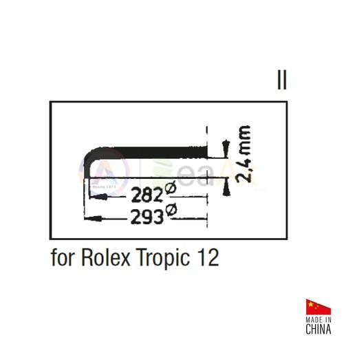 Vetro plastica esalite compatibile Rolex Tropic n° 12 aftermarket Made in China - Foto 2 di 2