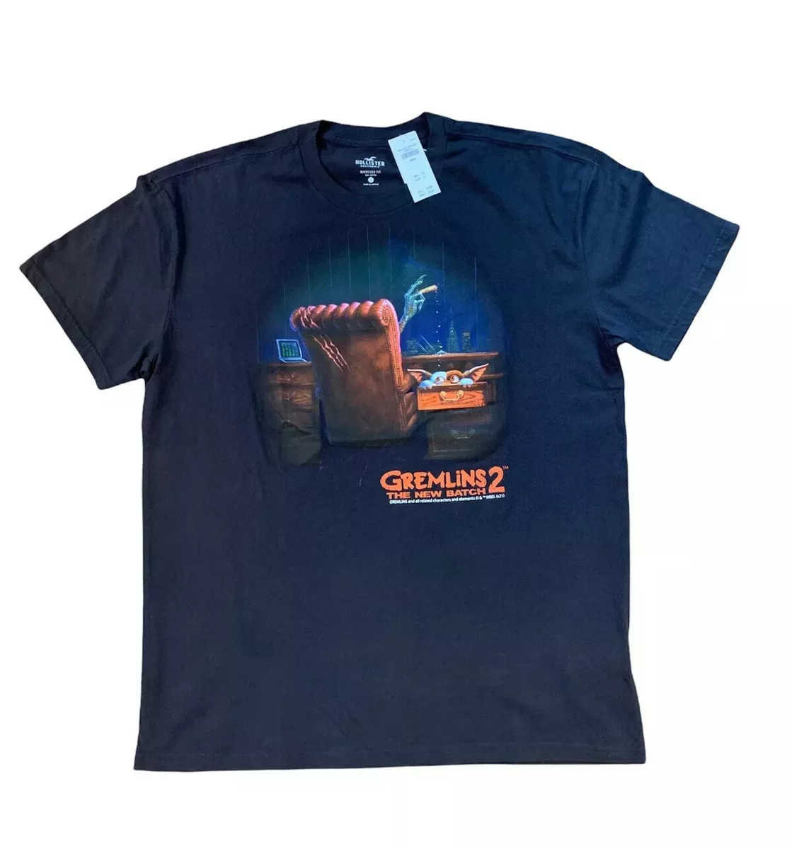 Hollister Men s Size Large Oversized Retro Movie Graphic Tee
