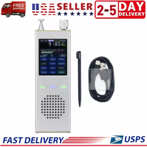 ATS120-Pro V4.1x SI4732 FM SSB Full Band Radio Receiver Digital Decoder USA