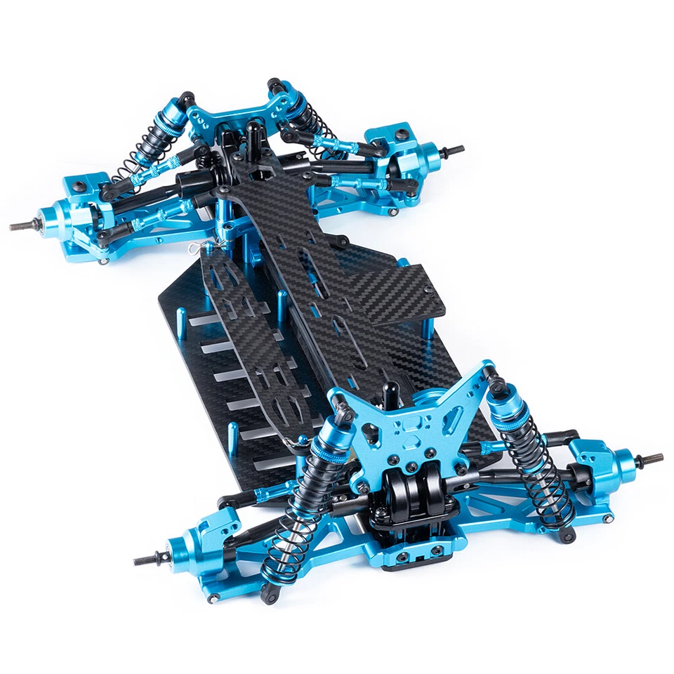 Upgraded Metal Alloy off-road version Chassis Frame Kit For TT02 1/10 RC Car - Image 2 of 4