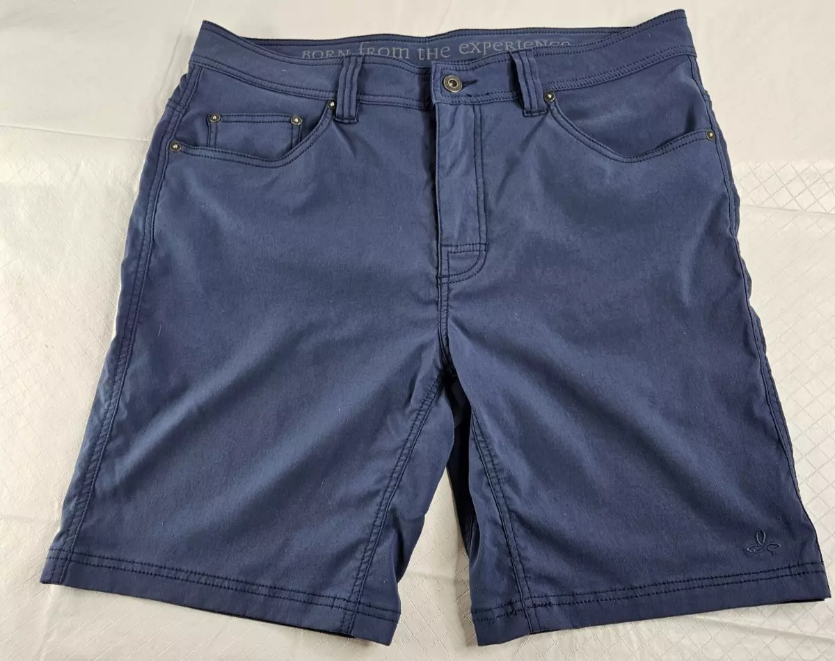 prana breathe chino pockets board outdoors hiking stretch shorts