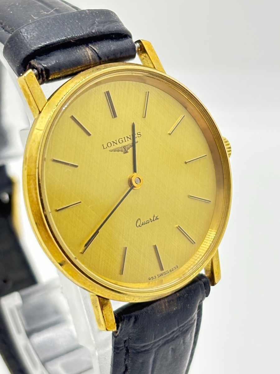 Near Mint] Longines 953-6233 Quartz Men's Gold Watch From JAPAN