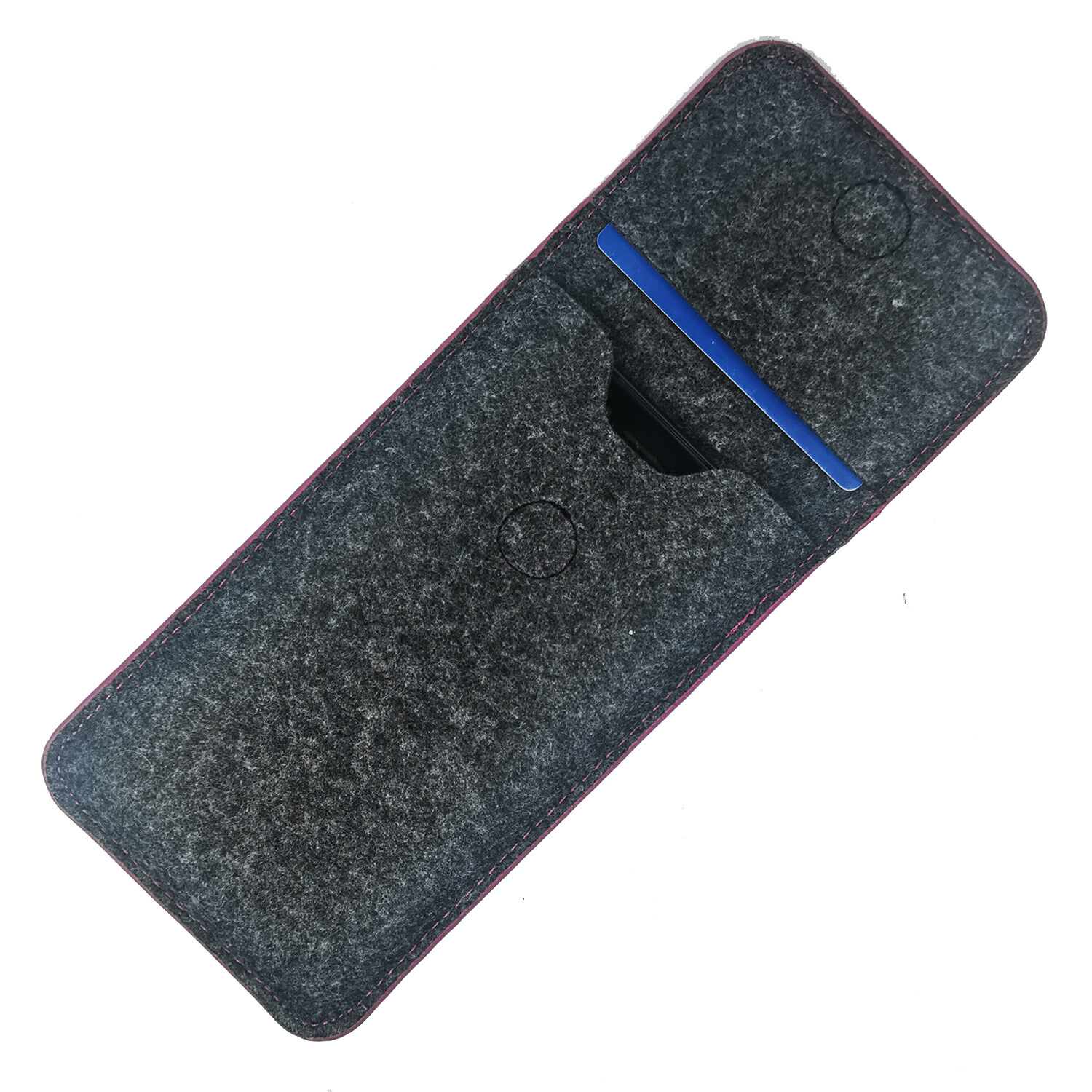 Kit Housse + écouteurs Pour Huawei P30 Lite - Couverture Gris Clair En Feutre, 3 Fentes Cartes