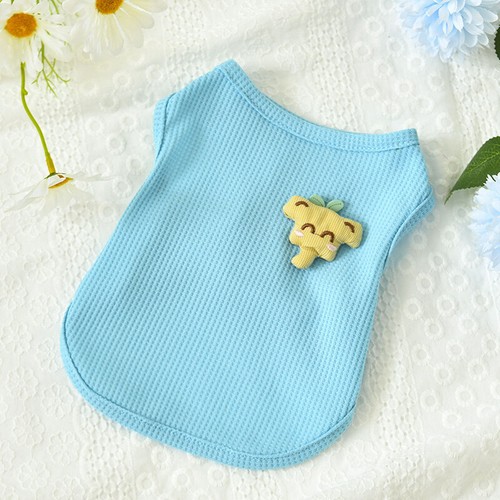 Cute Pet Dog Cat Clothes Summer Puppy T Shirt Clothing Small Dog Chihuahua Vest= - Picture 17 of 21