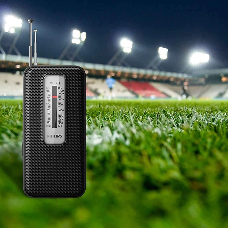 Philips AM FM Battery Operated Portable Pocket Radio, AM FM Compact Transistor - Image 4 of 4