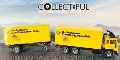 Siku #3714 VOLVO F7 TURBO - DBP-Paketlastzug DAS POSTPAKET - DIECAST LORRY  