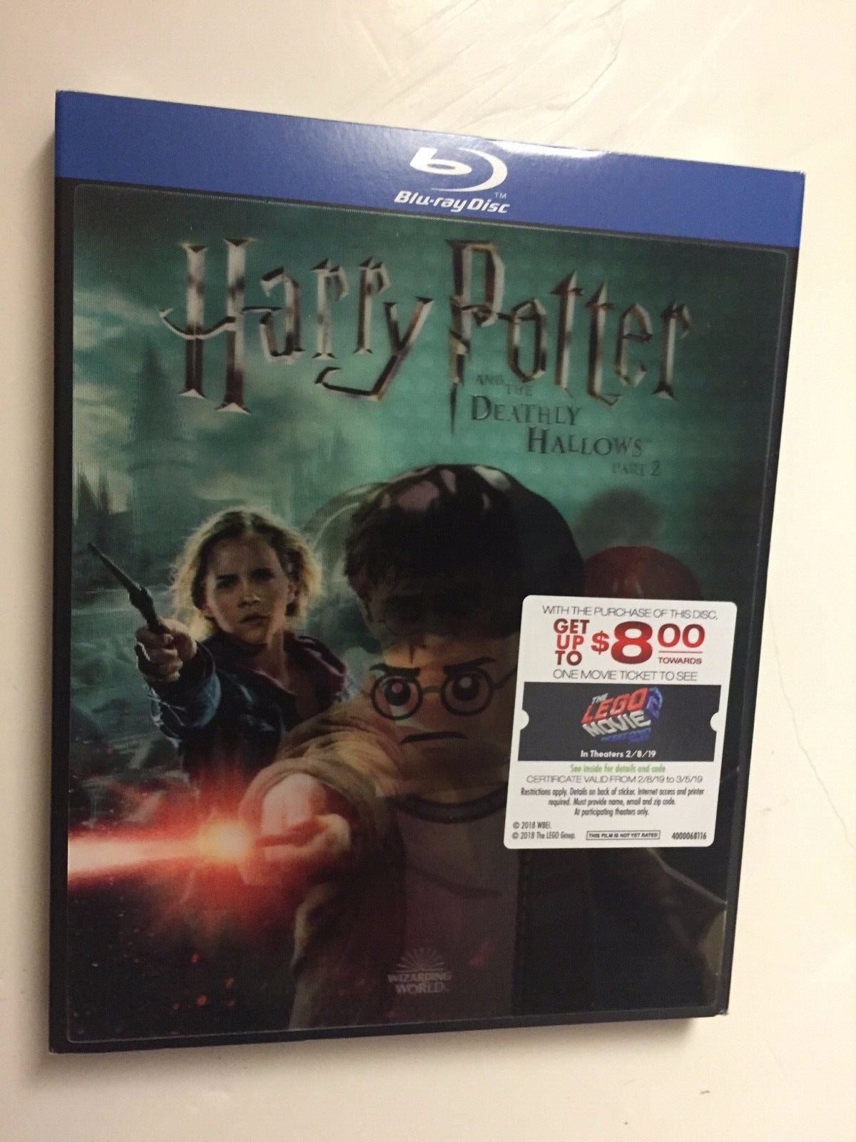 Harry Potter Year 7 Pt2 Bluray 2 Disc Walmart Lenticular Slipcover For Sale Online Ebay