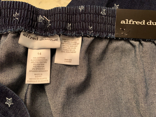 Alfred Dunner Lady Liberty Capri Length Womens Pants, Size 14 - Picture 12 of 13