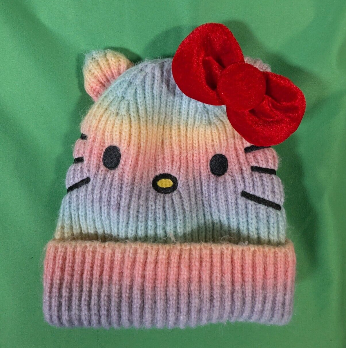 Sanrio Hello Kitty Rainbow Beanie One Size | eBay display picture 3