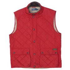 Vintage Polo Ralph Lauren Full Zip Button Down Quilted Vest Size XL
