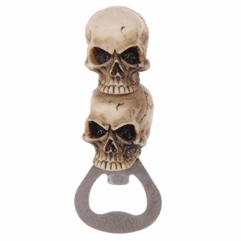 Gothic Double Skulls Cult Collectable Bottle Opener, BN,SK232