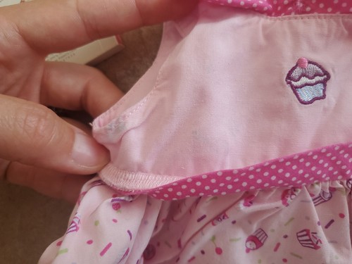 American Girl Bitty Baby 2008 Twins Birthday Set Dress Outfit Complete Cupcake - Picture 14 of 24