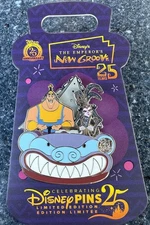 2025 DISNEY EMPORER'S NEW GROOVE 25TH PIN YZMA KRONK PIVOT LE4000