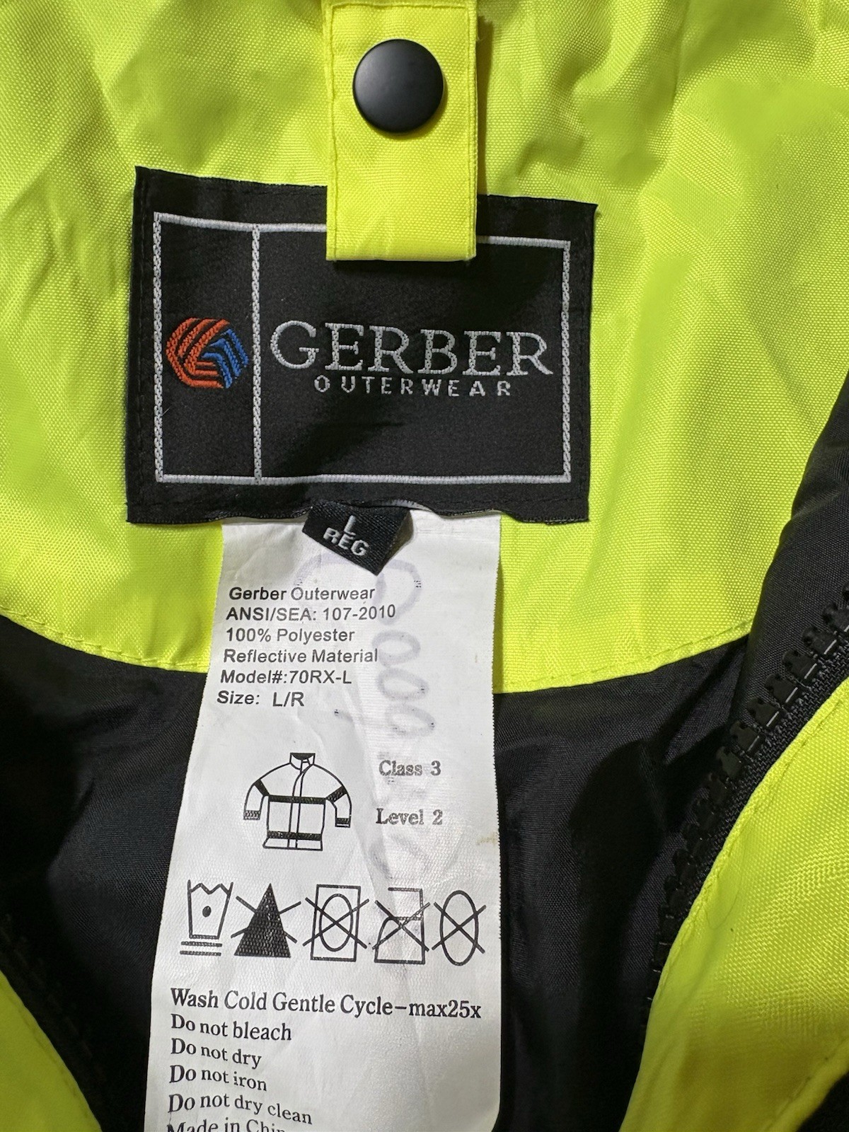 GERBER LARGE REG ECLIPSE SHELL JACKET 70RX-L COAT… - image 6
