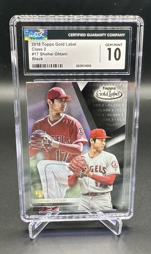 2018 Topps Gold Label Class 2 Black Shohei Ohtani #17 CGC 10 Gem Mint Rookie RC