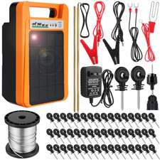 10 Miles Solar Electric Fence Charger Output 0.2J Portable Solar Fence Charger 2