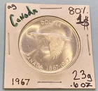 Canada 1967 1$ .800 Silver Coin