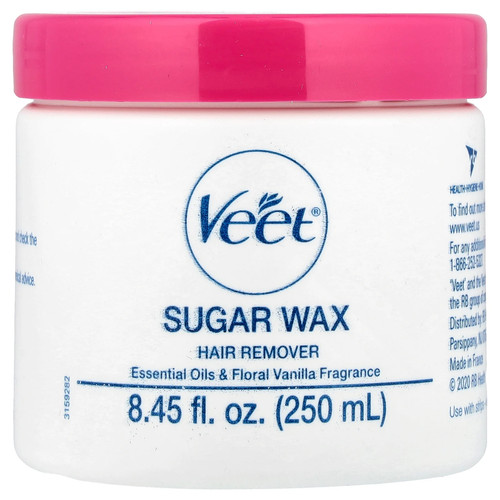 Sugar Wax Hair Remover, Essential Oils & Floral Vanilla, 14 Pieces