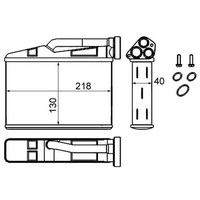 Mahle WäRmetauscher Heizung FüR BMW E39 X5 E53 Mit Klimaautomatik 64118385562