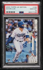 2020 Topps UK Edition Gavin Lux #183 PSA 10 GEM MT 0n2t