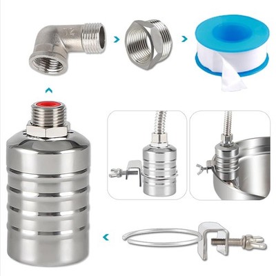 Float Valve,1/2'' to 1'' water level control float 3.35 x 5.12 x 2.76 inches 