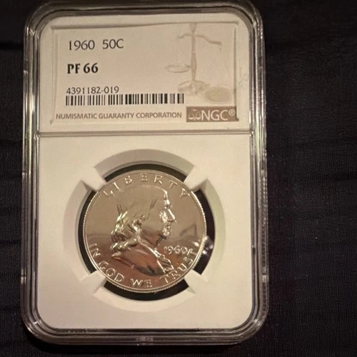 1960 Franklin Half Dollar 50C NGC PF 66 Proof Silver Philadelphia