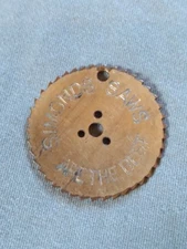 Antique Simonds Saws Gold Filled Advertising Watch Fob or Pendant.