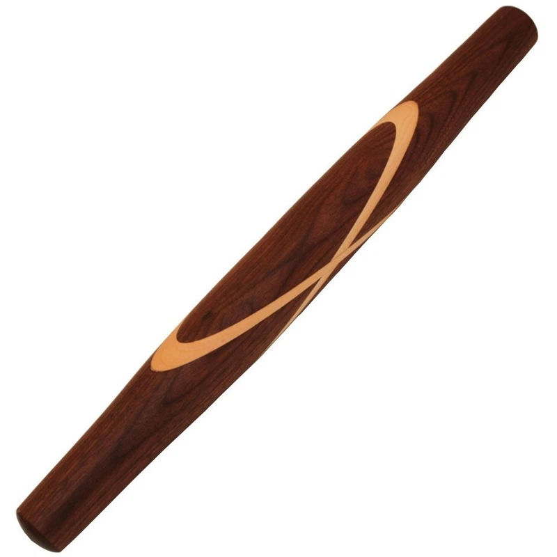 Top Notch Kitchenware Black Walnut Celtic Knot French Style Rolling Pin Tapered