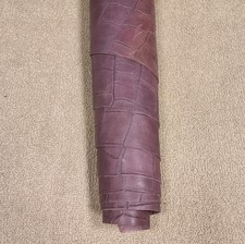 COCCODRILLO STAMPATO SU PELLE DI VITELLO - PELLETTERIA CALZATURA CINTURE LARP...